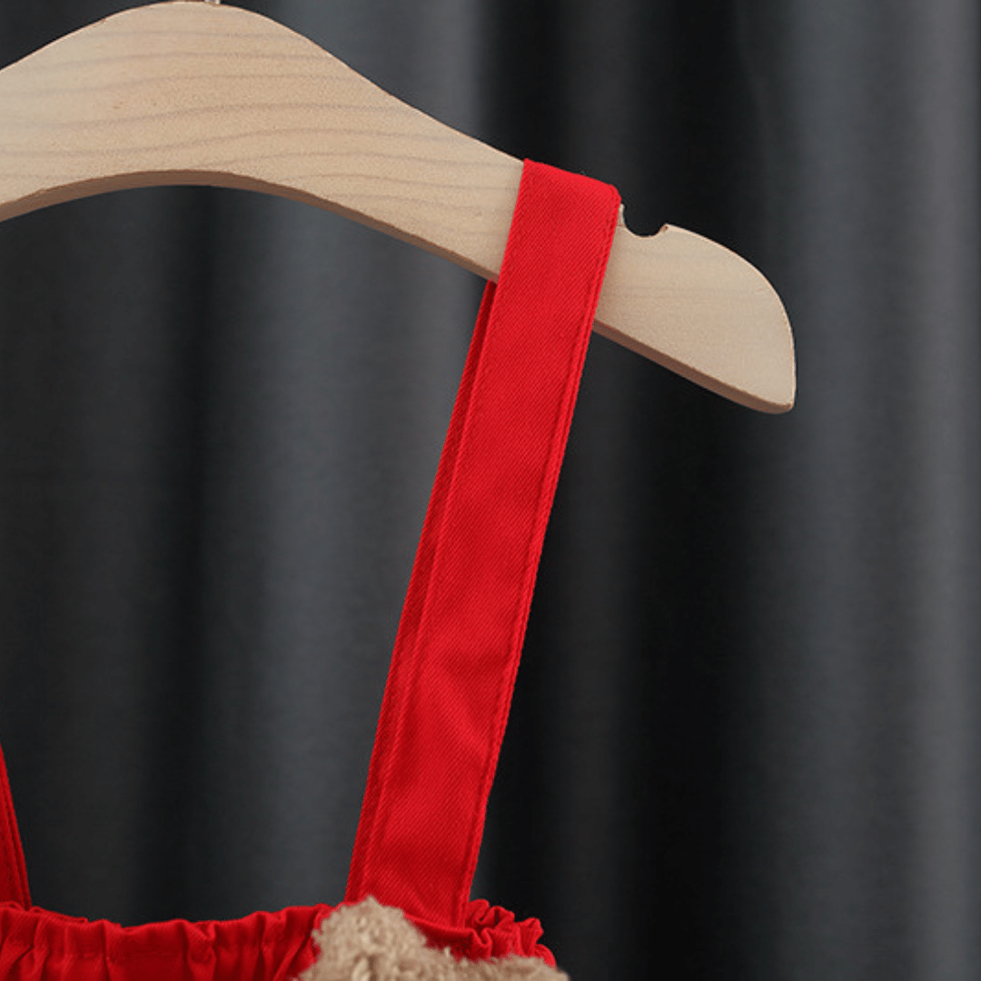 Bear Floral Skirt Set