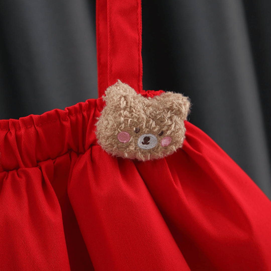 Bear Floral Skirt Set