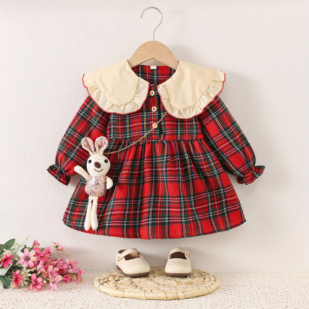 Plaid Bunny Skirt Dress