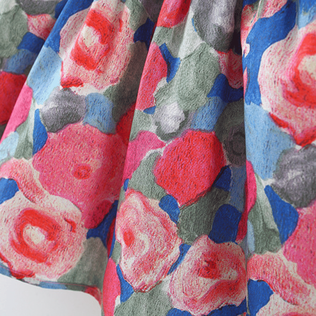 Bow Suspender Dress Set with Straw Hat