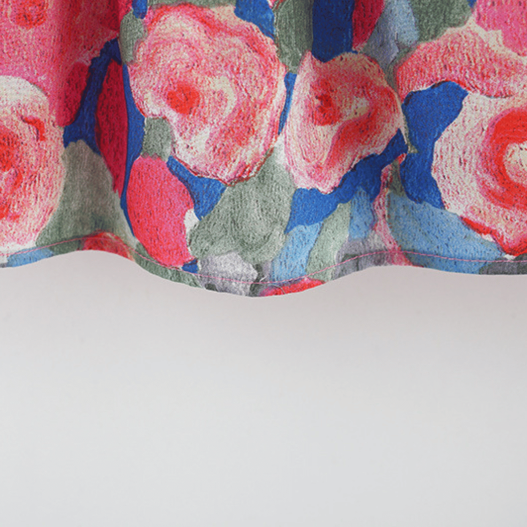 Bow Suspender Dress Set with Straw Hat