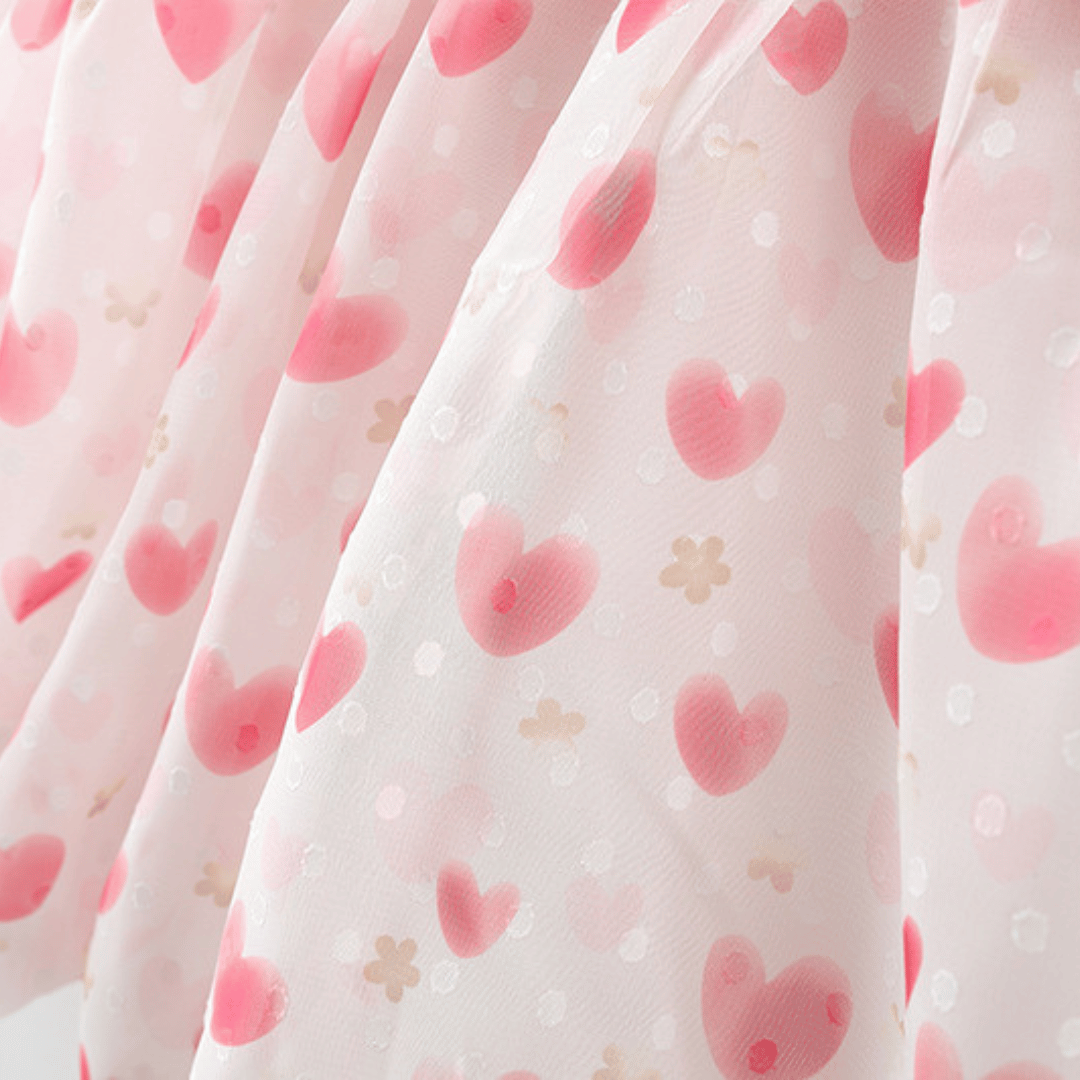 Twin Bow Heart Girls Dress