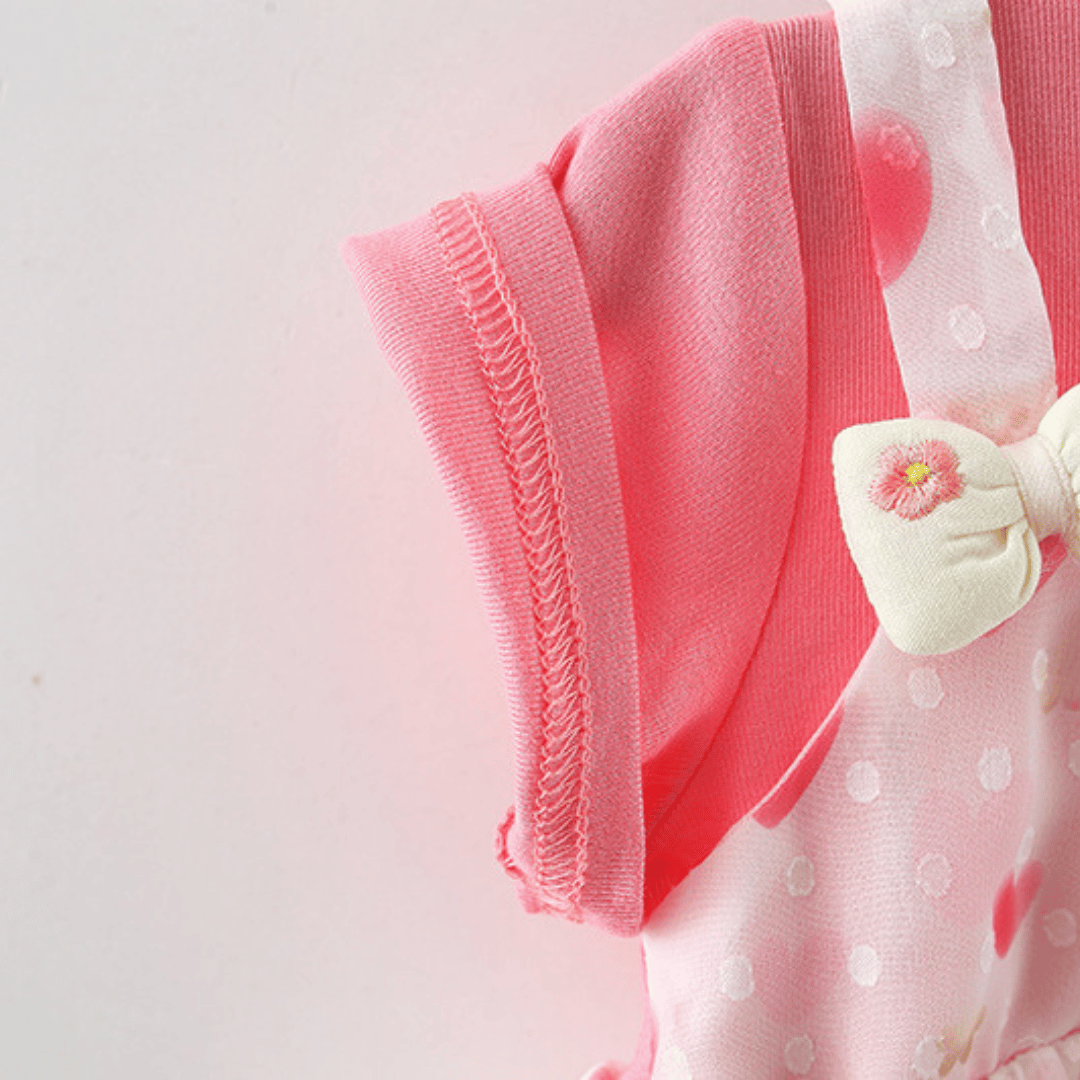Twin Bow Heart Girls Dress