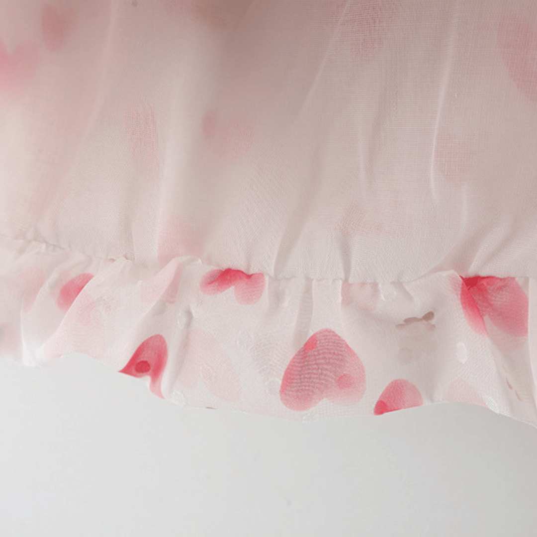 Twin Bow Heart Girls Dress