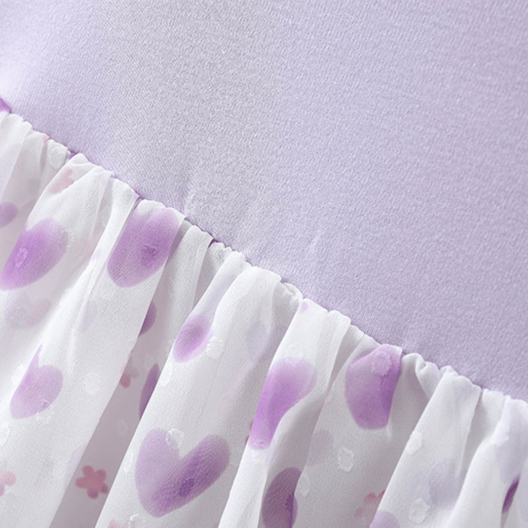 Twin Bow Heart Girls Dress