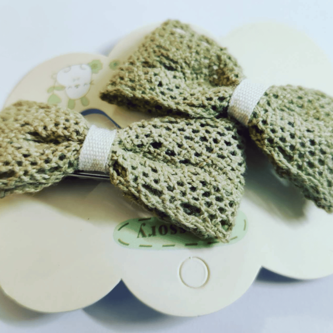 Fringe Ball Hair Clips