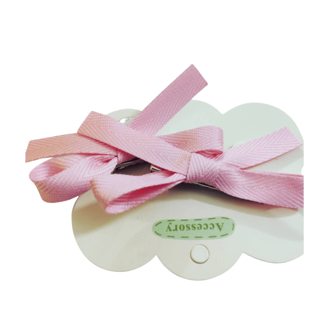 Mini Satin Bow Clips