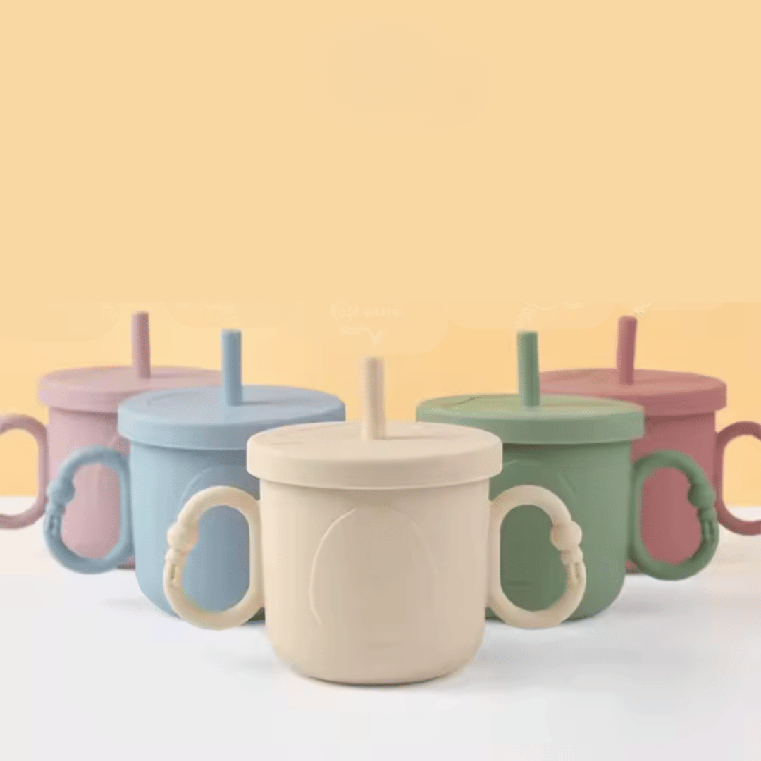 Penguin Silicone Baby Sippy Cup