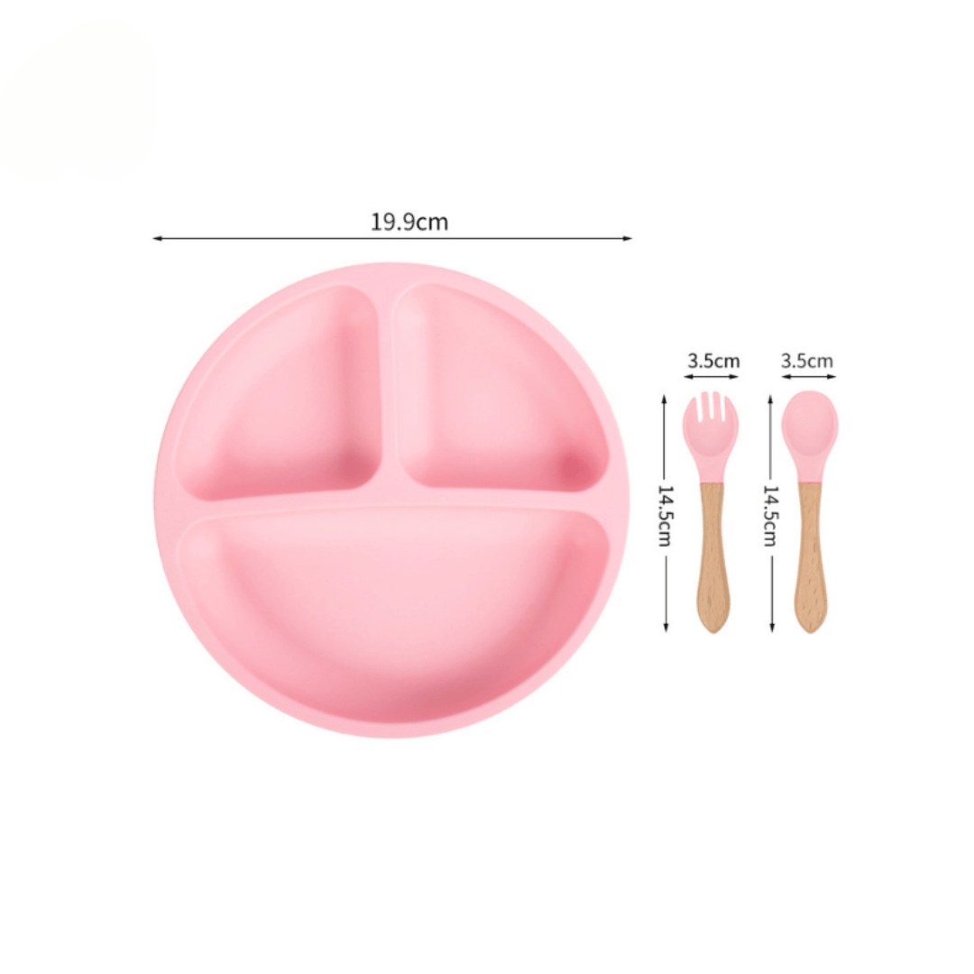 Ceramic Baby Feeding Bowl & Plate Set