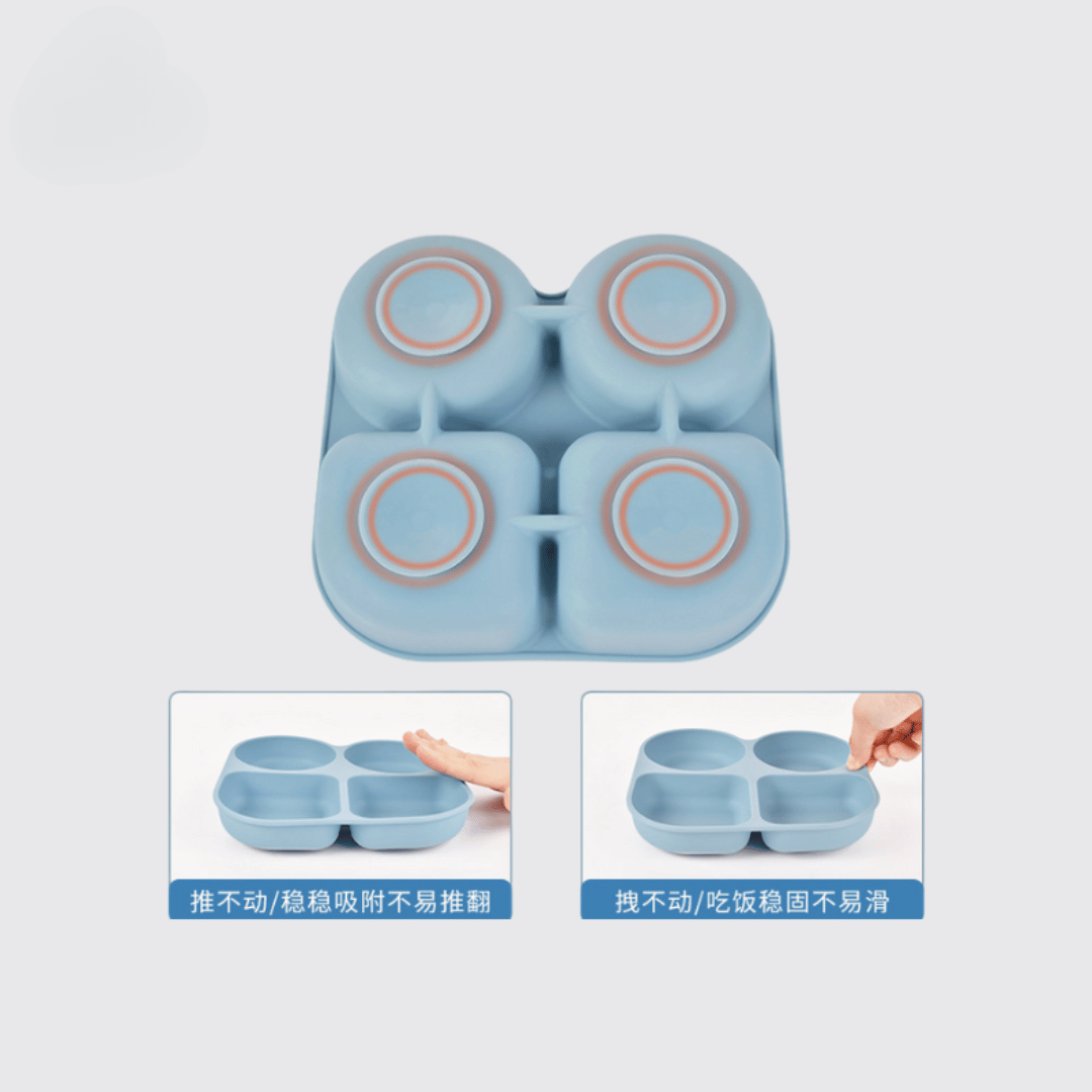 Suction Silicone Plate Set