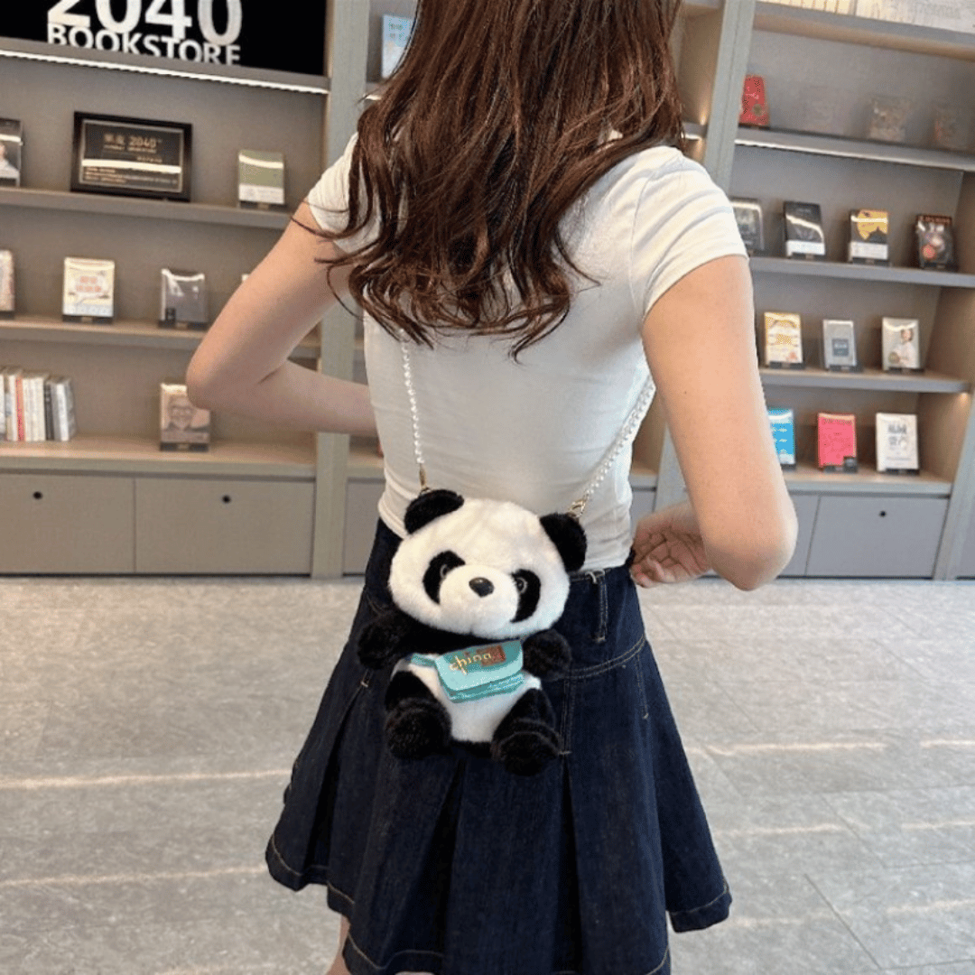 Kids Panda Crossbody Shoulder Bag