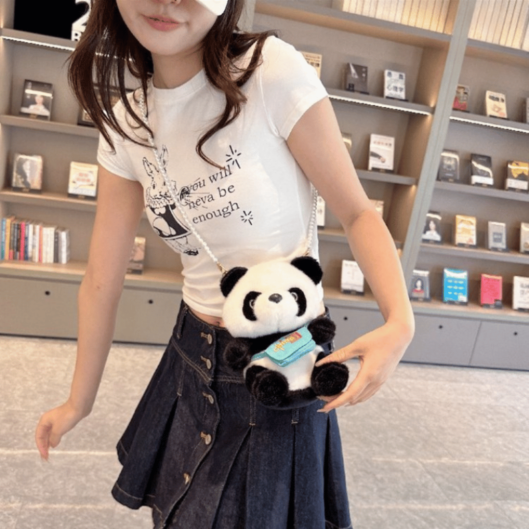 Kids Panda Crossbody Shoulder Bag