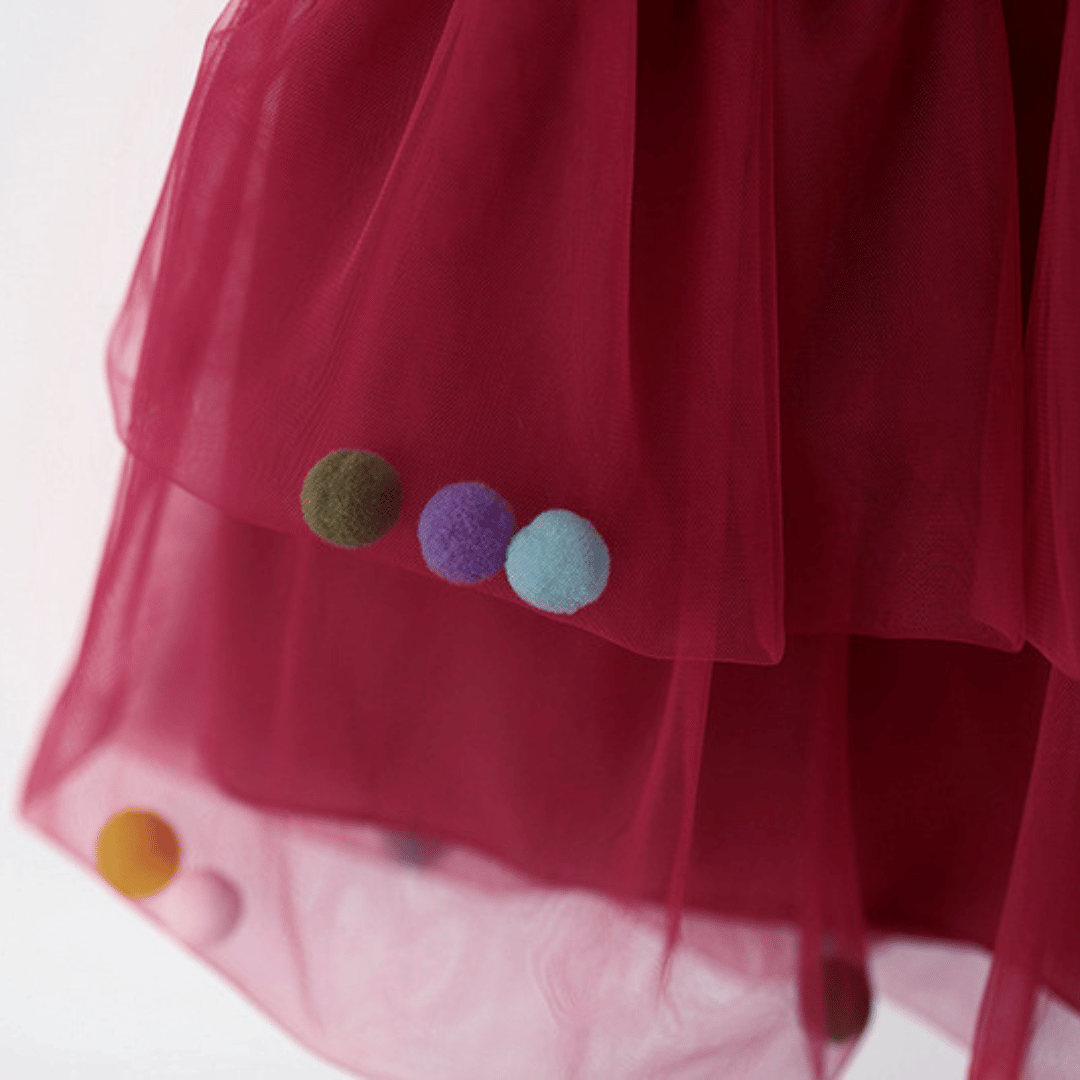Candy Dot Tulle Girls Princess Dress