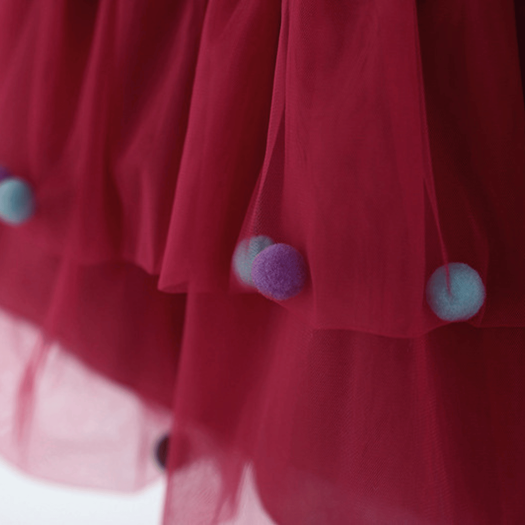 Candy Dot Tulle Girls Princess Dress