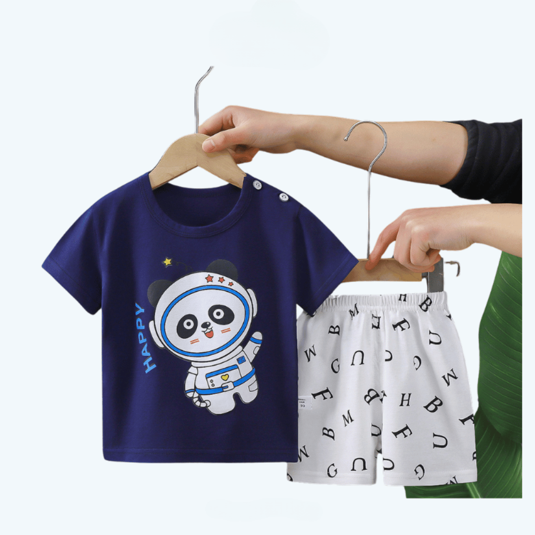 Navy Ice T-Shirt & Shorts Set