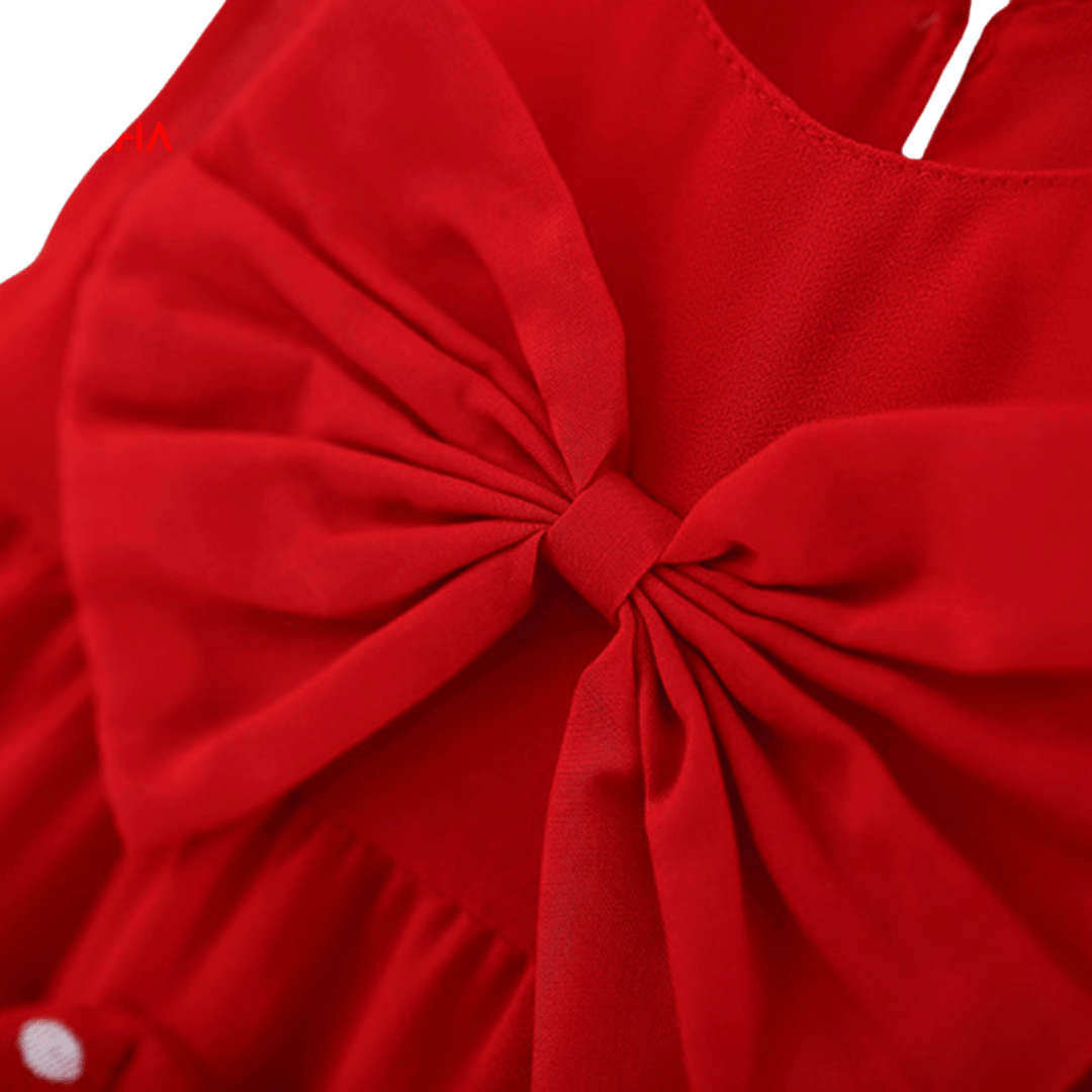 Cute Bow Bunny & Mushroom Dress