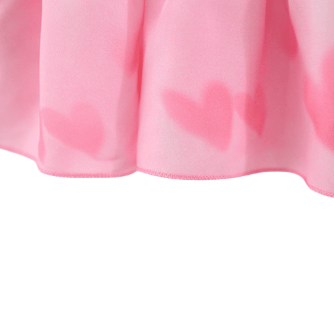 Two-Tulip Love Girls Chiffon Sling Two-Piece Set