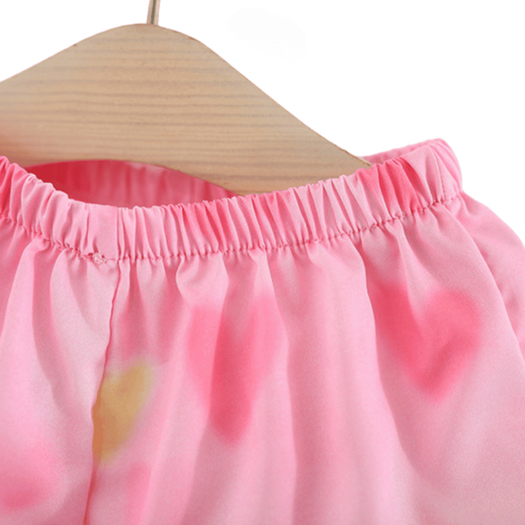 Two-Tulip Love Girls Chiffon Sling Two-Piece Set