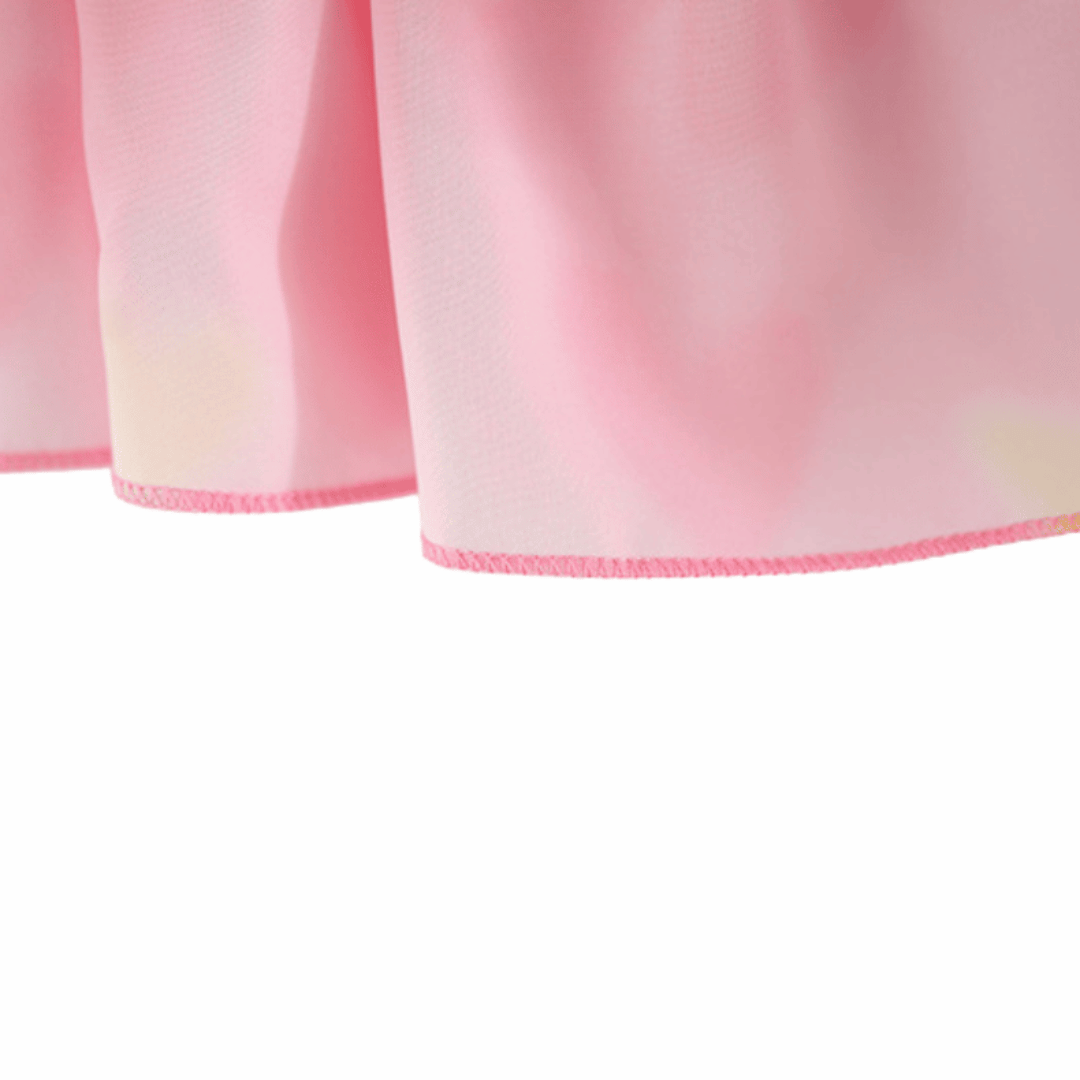 Two-Tulip Love Girls Chiffon Sling Two-Piece Set