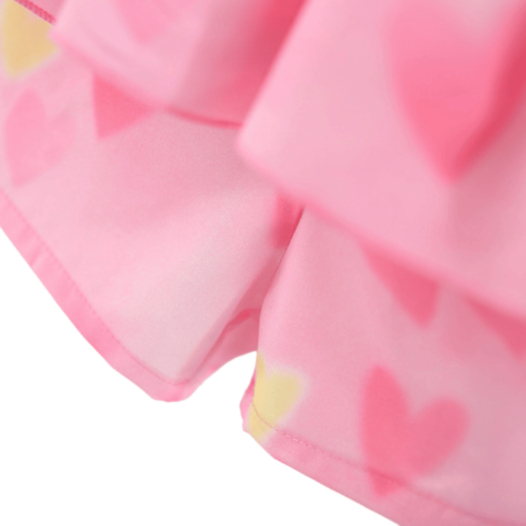 Two-Tulip Love Girls Chiffon Sling Two-Piece Set