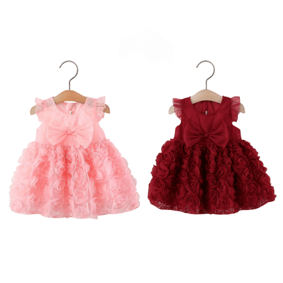 Rose Bloom Lace Princess Dress