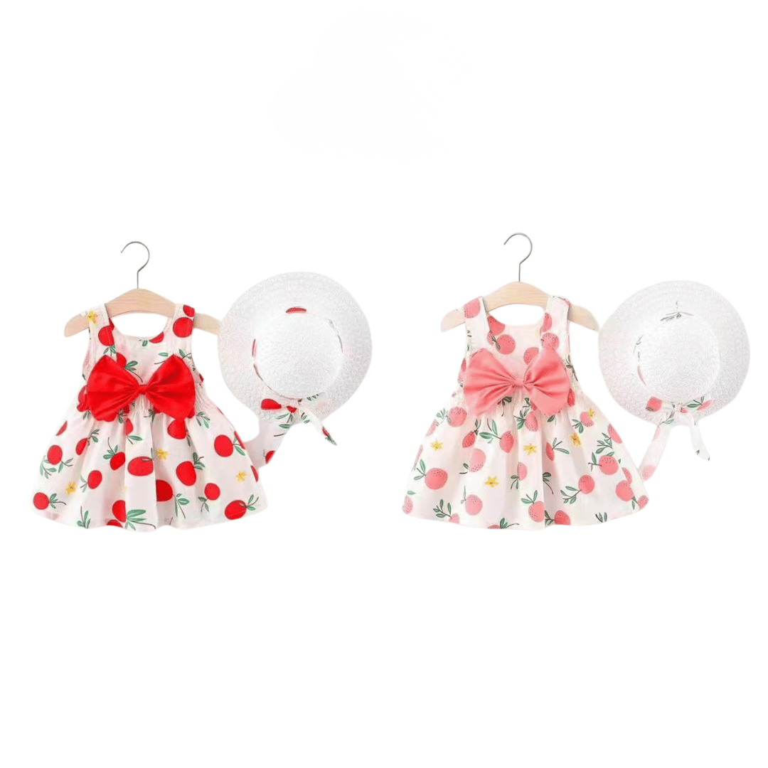 Cherry Crown Angel Girls Dress Set