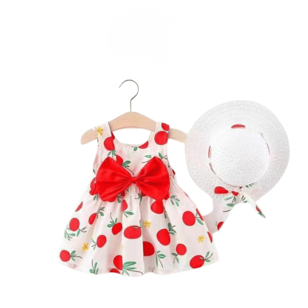 Cherry Crown Angel Girls Dress Set