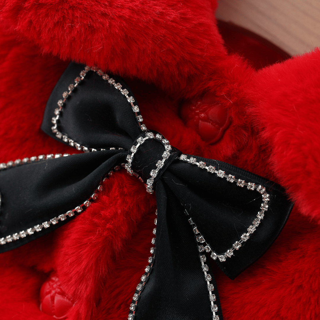 Royal Princess Bow Snow Angel Winter Coat