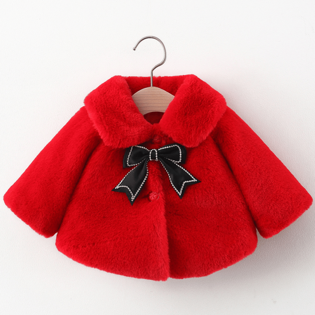 Royal Princess Bow Snow Angel Winter Coat
