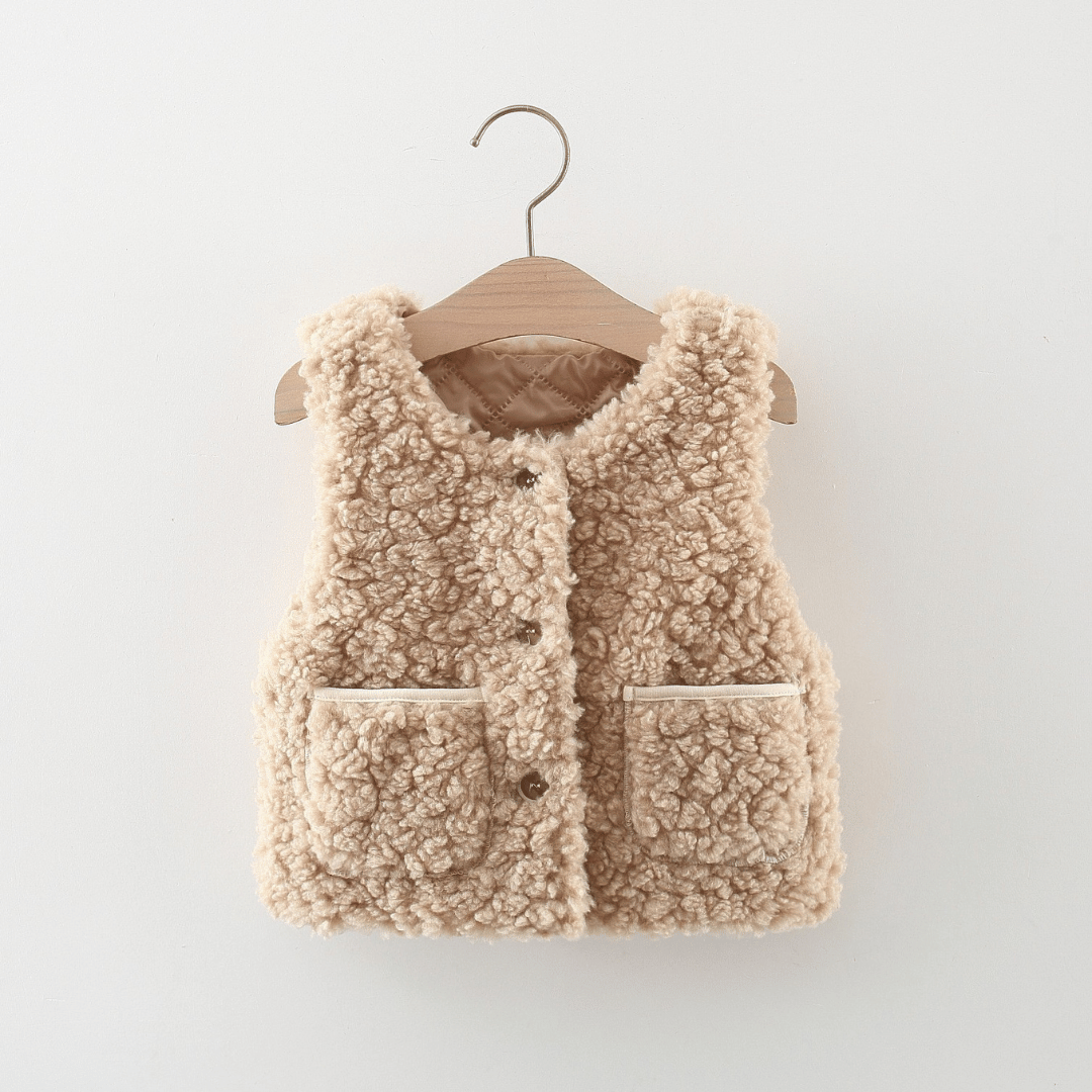 Fluffy Rabbit Embroidered Vest