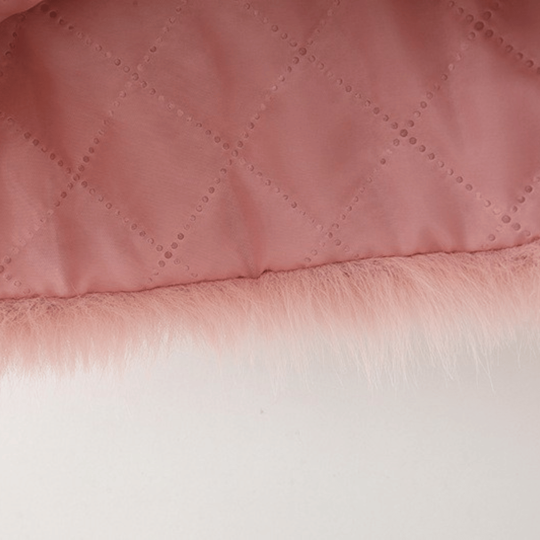 Princess Double Bow Faux Fur Baby Vest