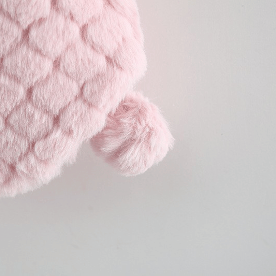 Princess Flower Hem Fur Ball Winter Vest