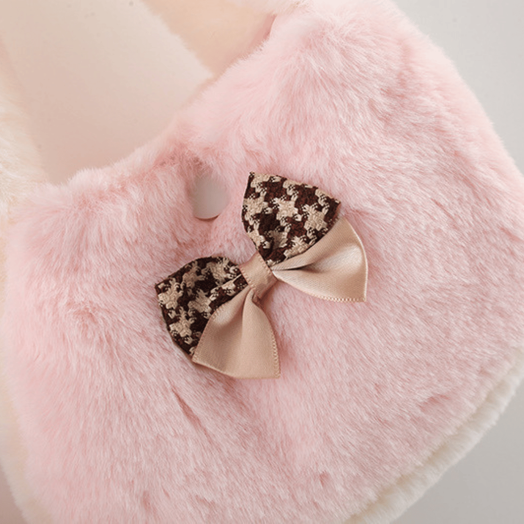 Princess Lace Fur Collar Winter Coat Set