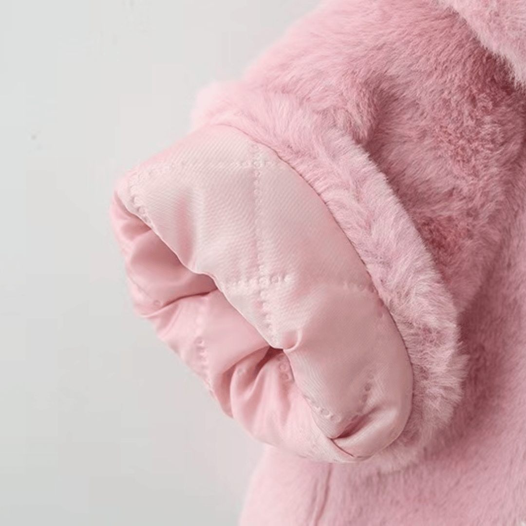 Princess Blossom Flower Lapel Winter Coat