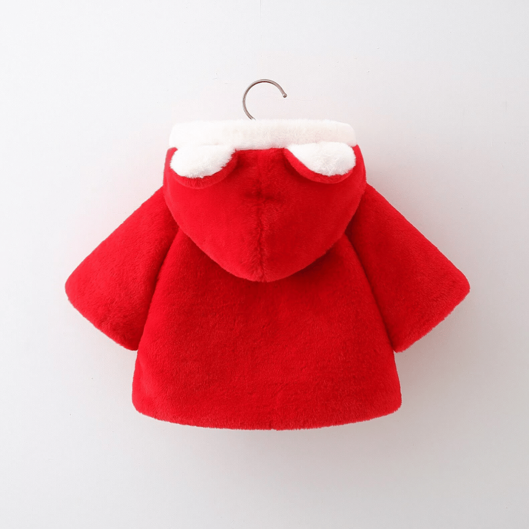 Princess Rabbit Ear Hooded Fur Coat