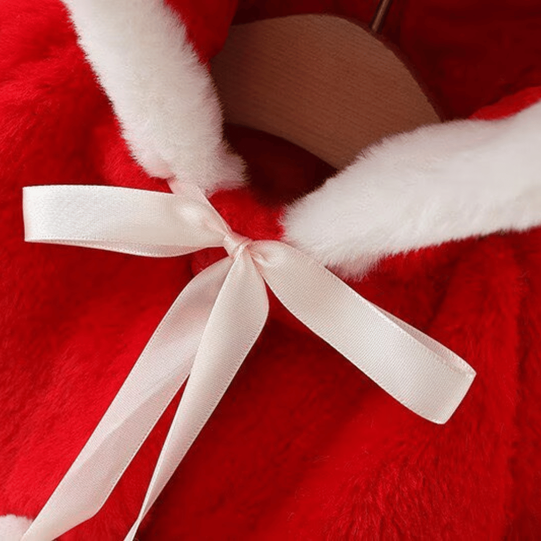 Princess Rabbit Ear Hooded Fur Coat