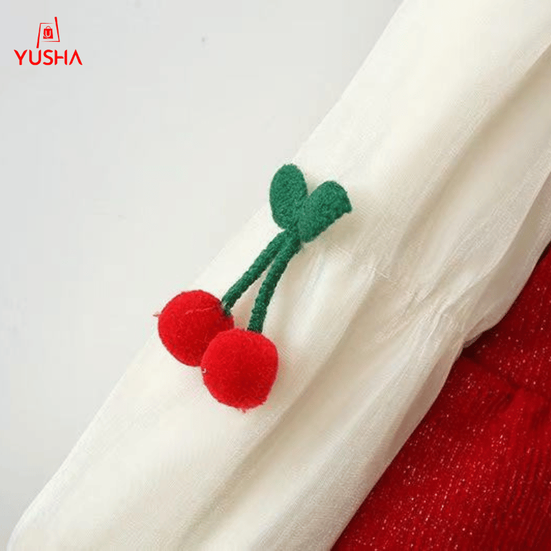 Cherry Lace Winter Princess Dress