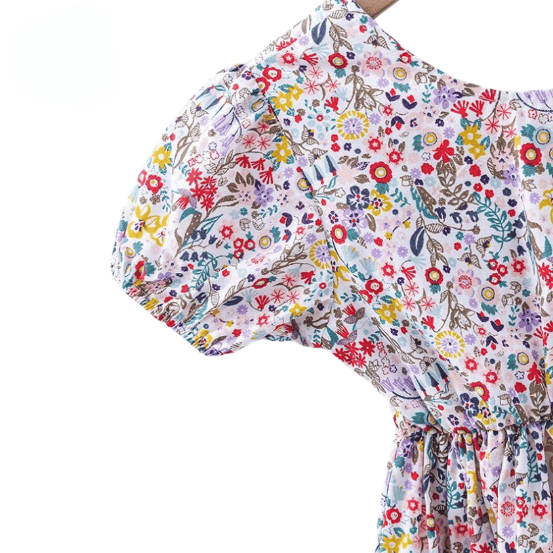 Korean Floral Princess Summer Dress