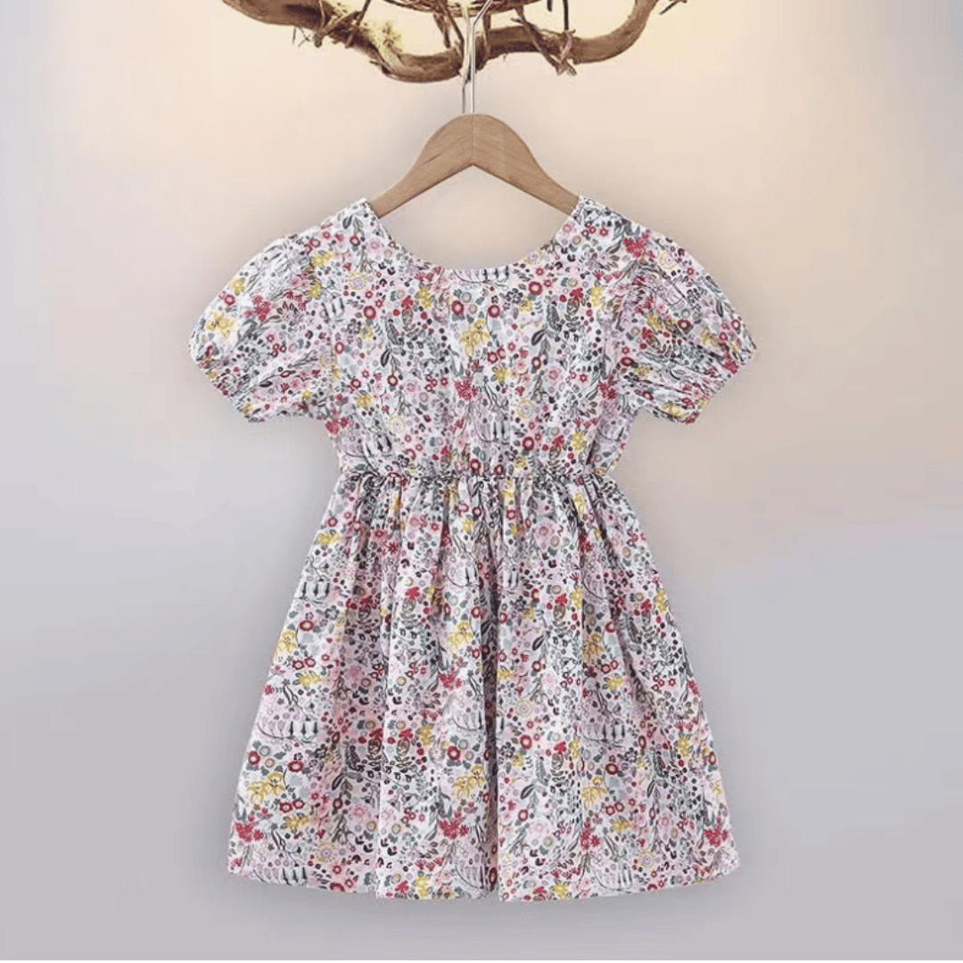 Korean Floral Princess Summer Dress