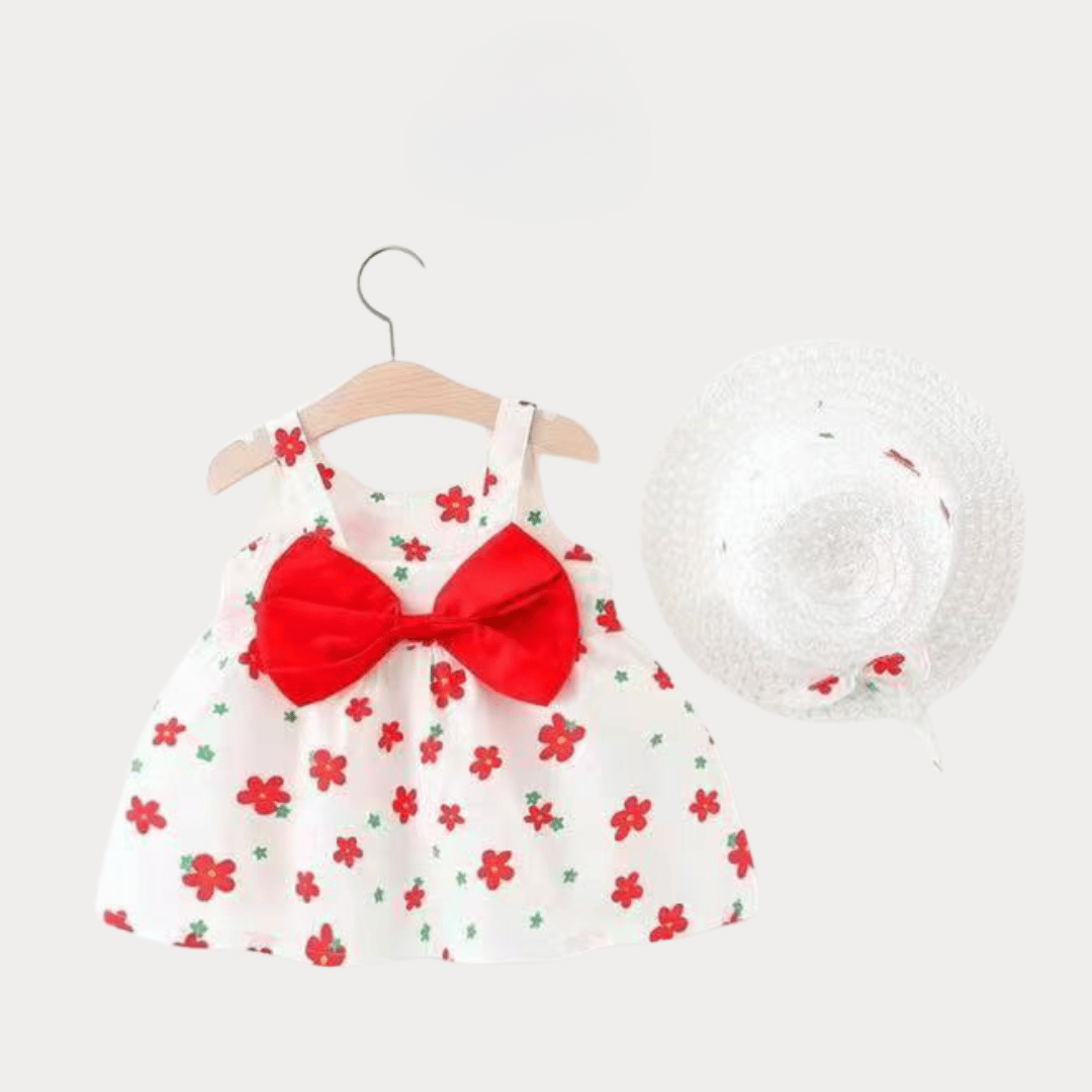 Cherry Crown Angel Wing Dress with Hat