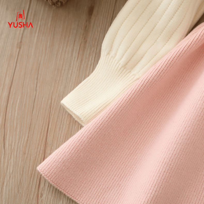 Princess Bunny Pocket Woolen Winter Dress