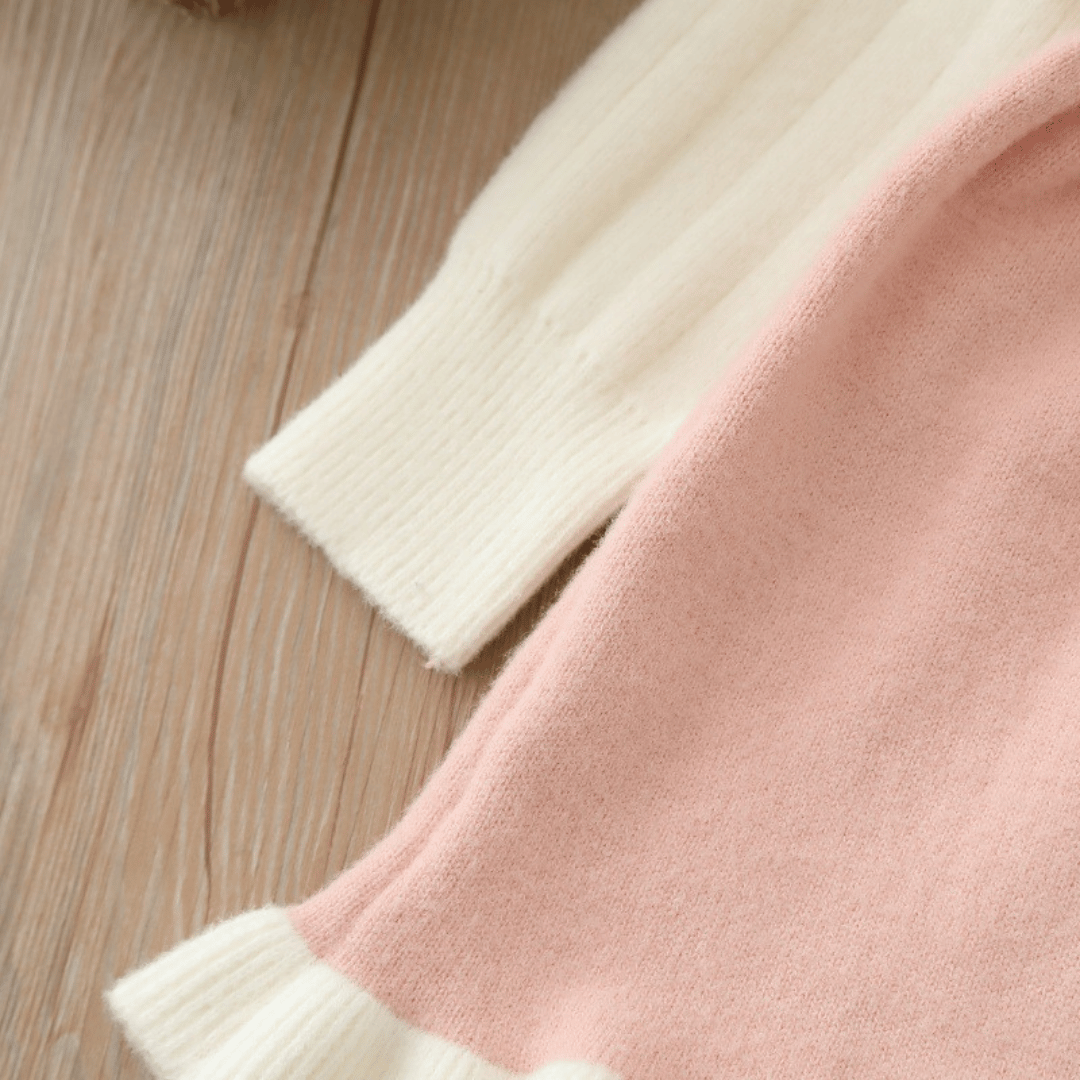 Princess Woolen Bow Fluffy Winter Dress