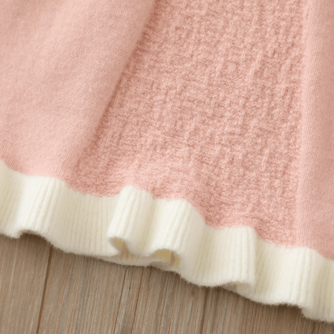 Princess Woolen Bow Fluffy Winter Dress