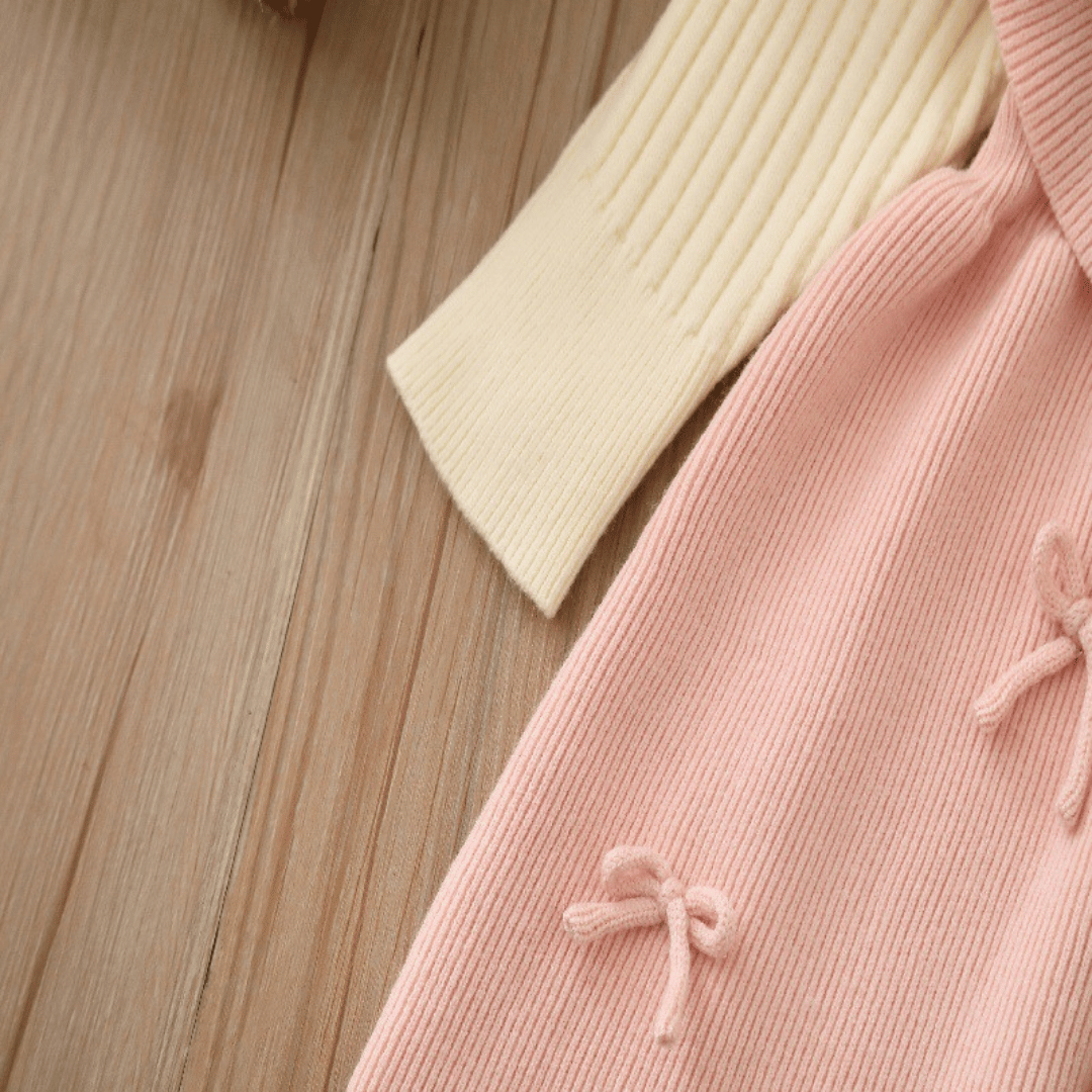 Princess Bow Knit Winter Dress