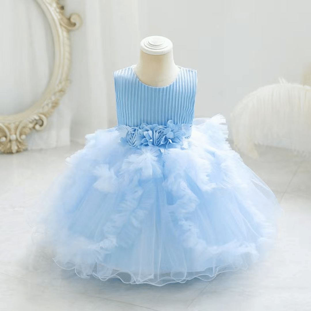 Royal Princess Tulle Flower Party Dress