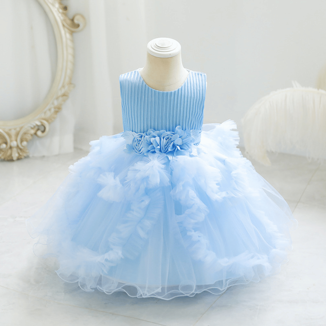 Royal Princess Tulle Flower Party Dress