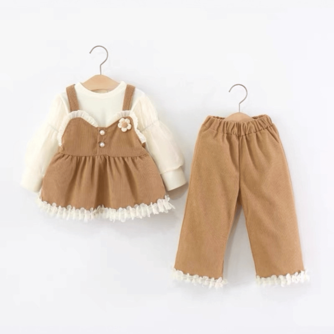 Floral Strap Princess Trio Set