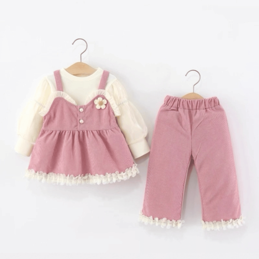 Floral Strap Princess Trio Set