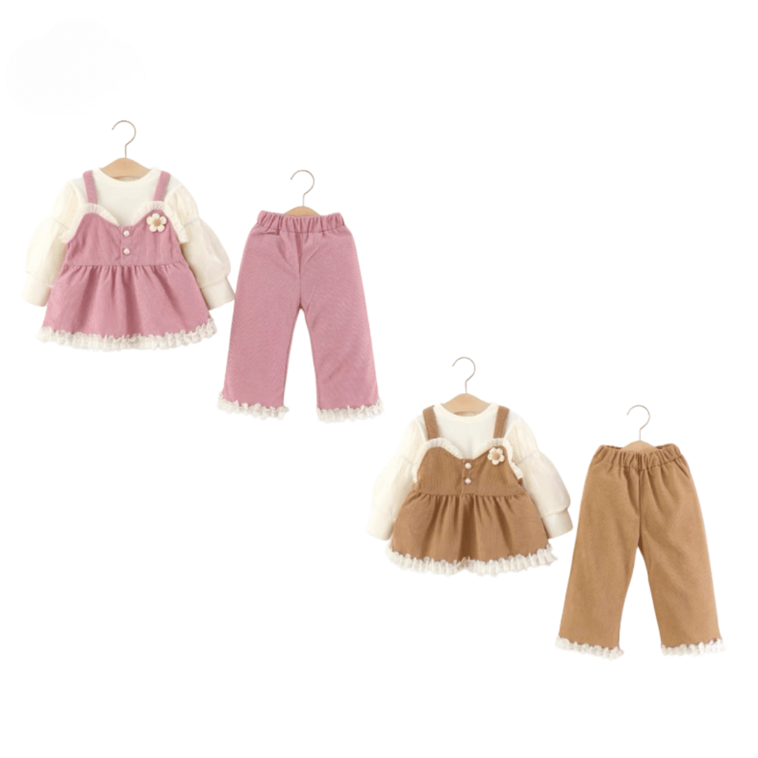 Floral Strap Princess Trio Set