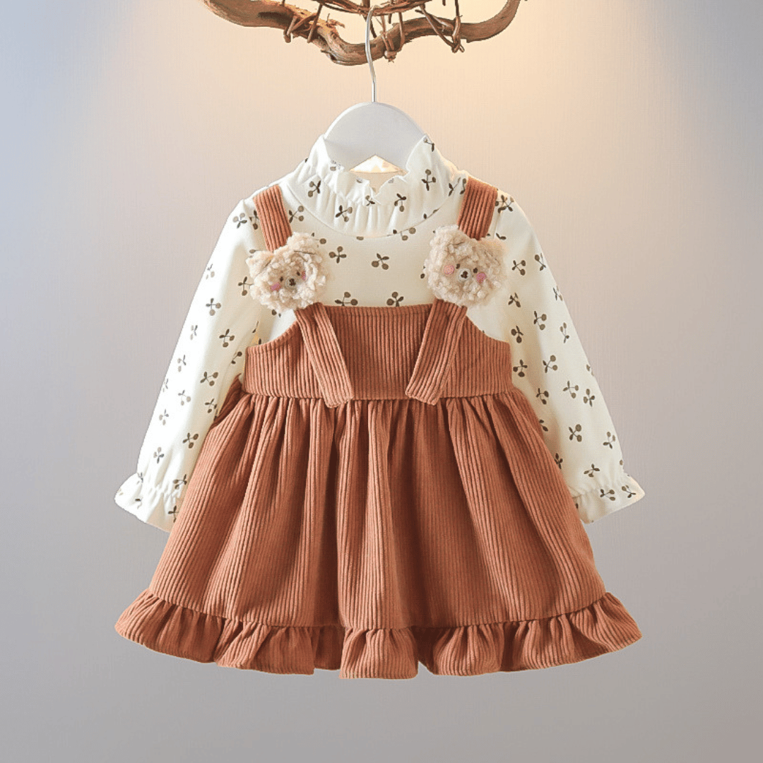 Floral Teddy Strap Princess Dress